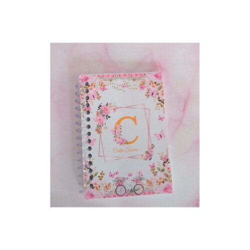 Caderninho/bloquinho 7x10 Floral -40 Fls Brancas