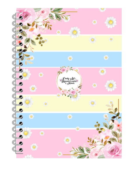 Caderninho/bloquinho Borboleta Candy Color -10x14 40 F. Br.