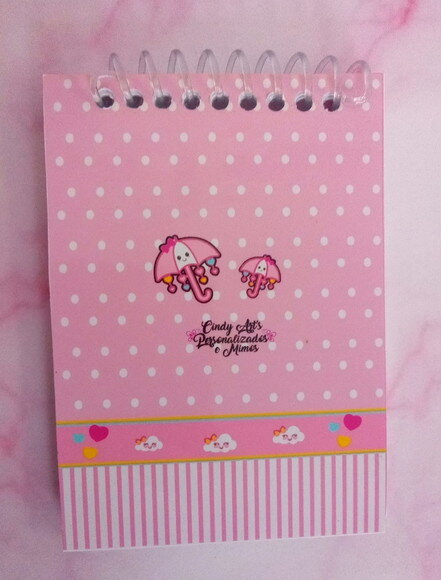 Caderninho/bloquinho Chuva de Amor -10x14 40 F. Brancas