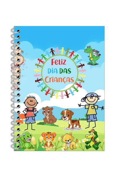 Caderninho/bloquinho Dia das Crianças -10x14 40 F. Brancas
