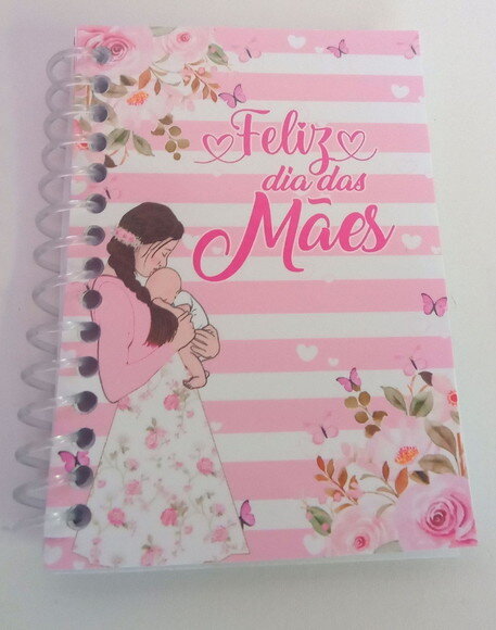 Caderninho/bloquinho Dia das Mães -10x14 40 F. Brancas