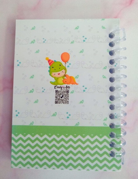 Caderninho/bloquinho Dino Baby -10x14 40 F. Brancas
