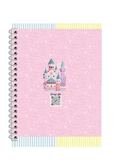 Caderninho/bloquinho e Lápis Princesas Cute-10x14/40fls Br