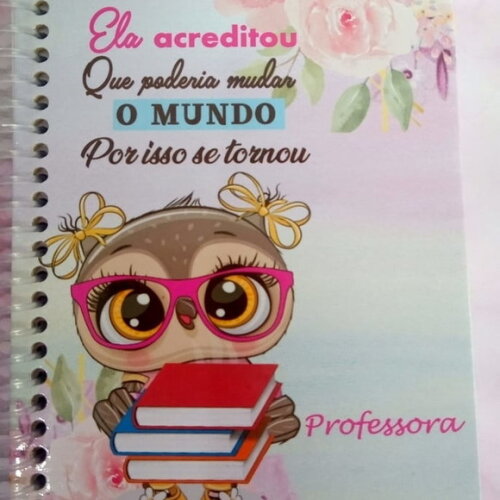 Caderninho/bloquinho e Lápis Professora -10x14/40f/br