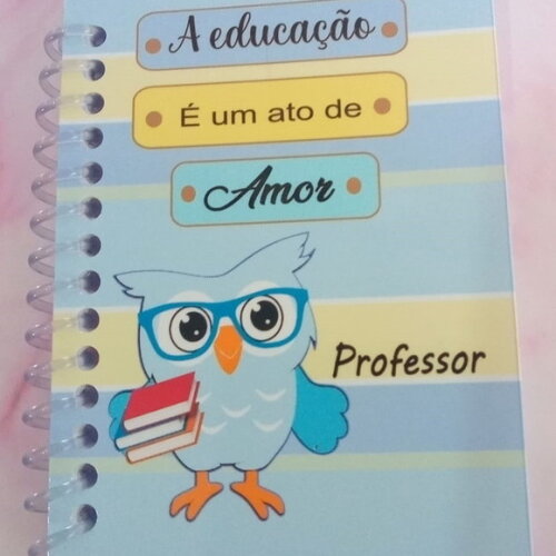 Caderninho/bloquinho e Lápis Professor Candy-10x14/40fls Br.