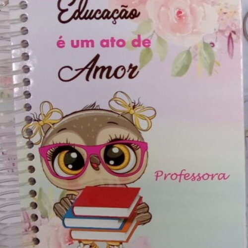 Caderninho/bloquinho e Lápis Professora -10x14/40f/br