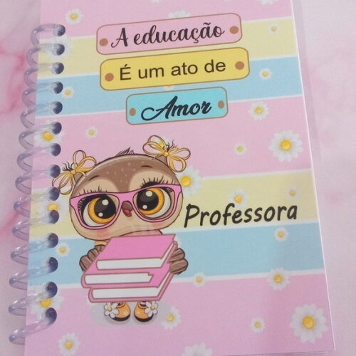 Caderninho/bloquinho e Lápis Professora Candy -10x14/40f/br