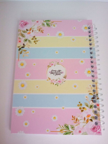 Caderninho/bloquinho Floral Candy Color -10x14/40fl Br