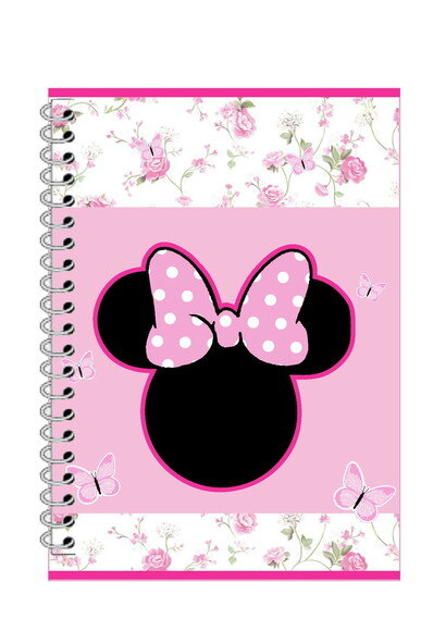 Caderninho/bloquinho Jardim da Minnie -10x14 40 F. Brancas
