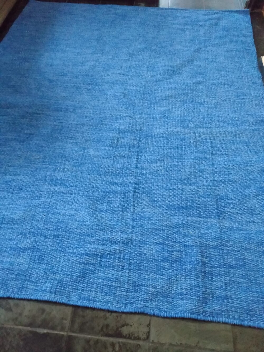 tapete  mesclado tons  azul 1,50 x 2,00