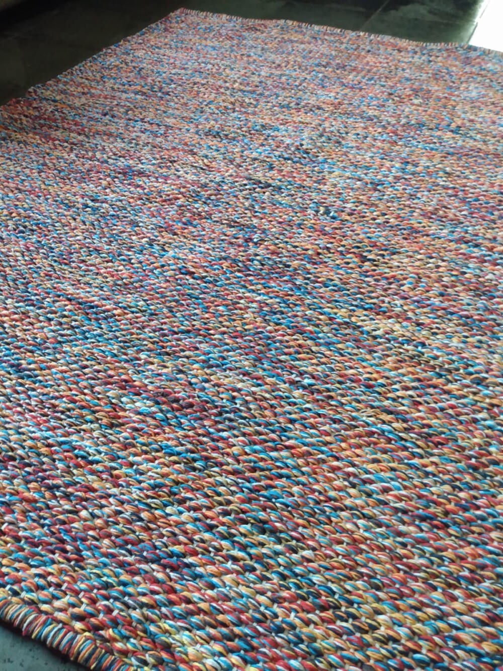 tapete algodão colorido 1,80 x 2,30