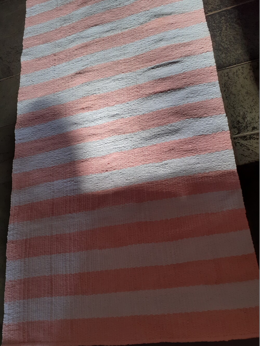 tapete listra  rosa e branco listra  1,00 x 1,80