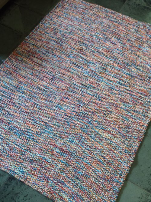 tapete algodão colorido 1,80 x 2,30