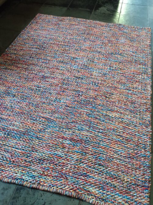 tapete algodão colorido 1,80 x 2,30