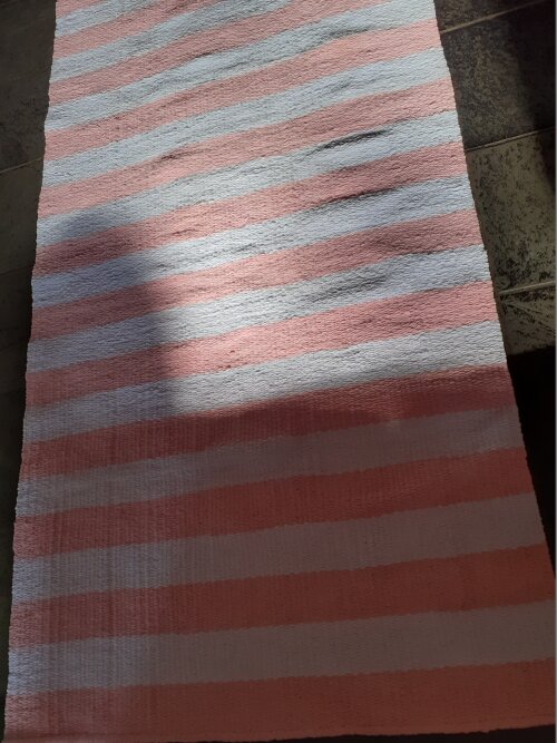 tapete listra  rosa e branco listra  1,00 x 1,80