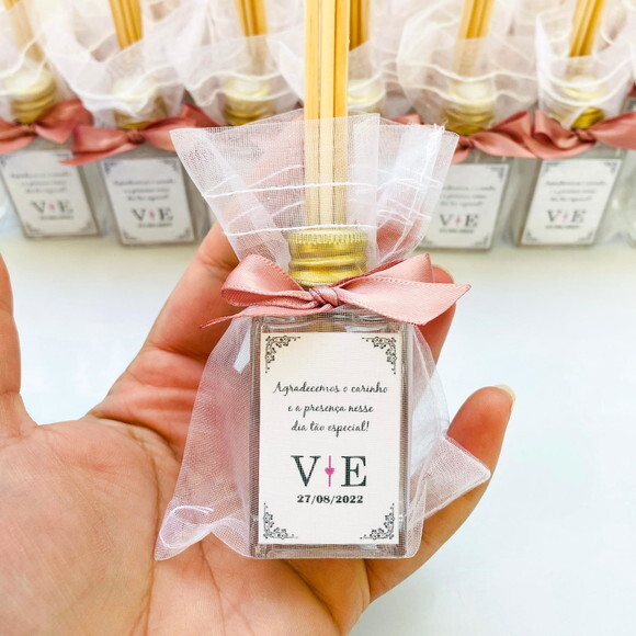 Lembrancinha de Casamento Aromatizador 30ml Vidro