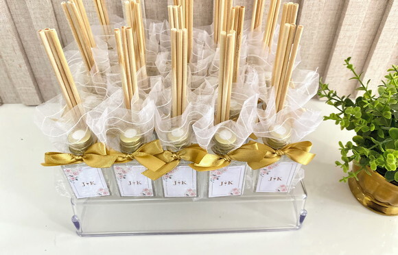 Lembrancinha de Casamento Aromatizador 30ml Vidro Floral