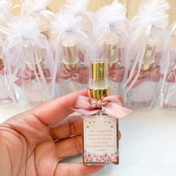 Lembrancinha de Maternidade Home Spray 30ml Jardim borboletas
