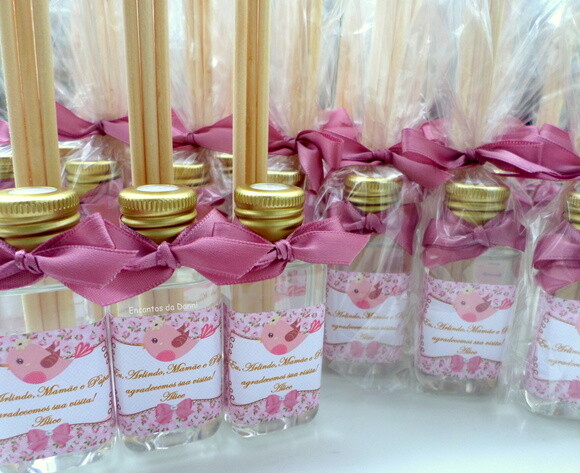 Lembrancinha de Nascimento Aromatizador 40ml Passarinho