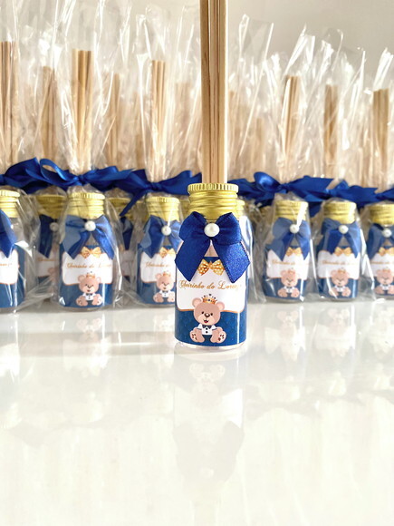 Lembrancinha chá de bêbe Aromatizador 30ml Ursinho Príncipe