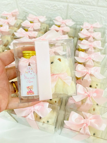 Lembrancinha Maternidade Aromatizador e Ursinho na Caixa