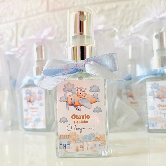 Lembrancinha Maternidade Home Spray 30ml Ursinho Aviador
