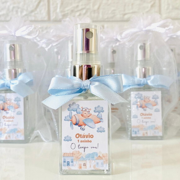 Lembrancinha Maternidade Home Spray 30ml Ursinho Aviador