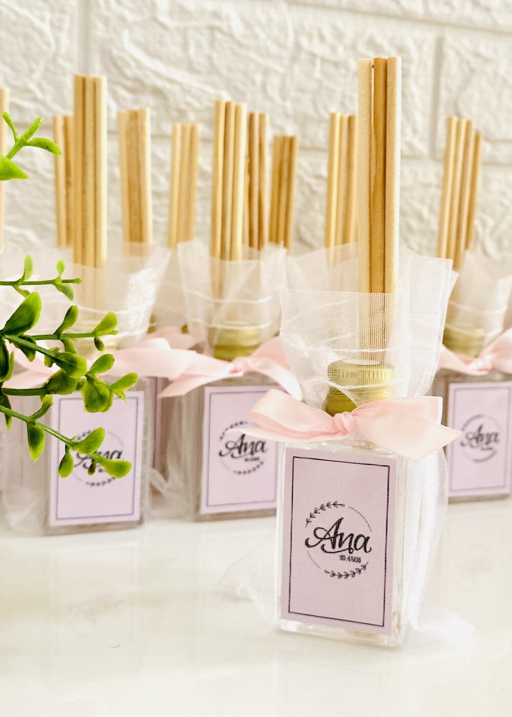 Lembrancinha 15 Anos Aromatizador 30ml Vidro rosa