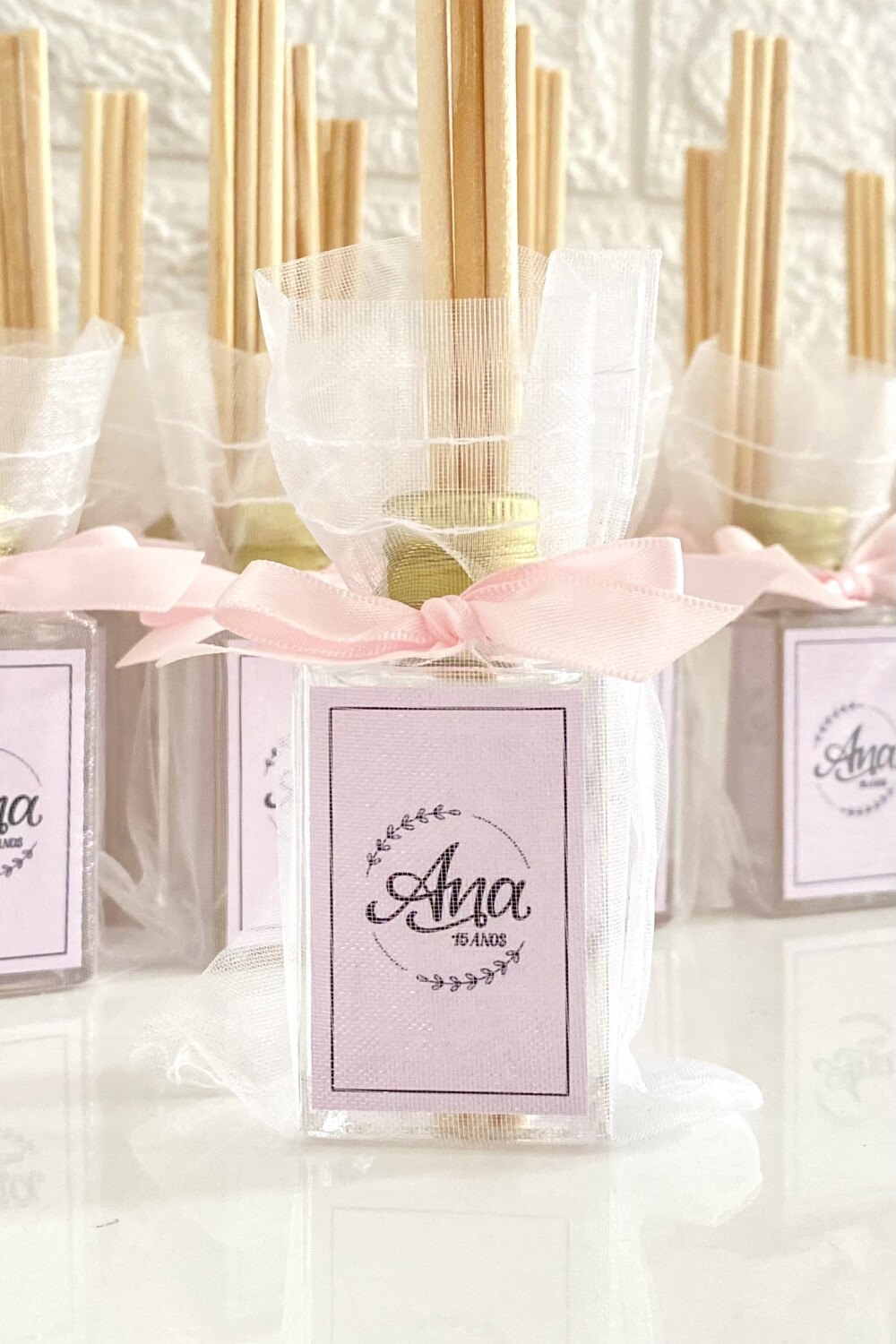 Lembrancinha 15 Anos Aromatizador 30ml Vidro rosa