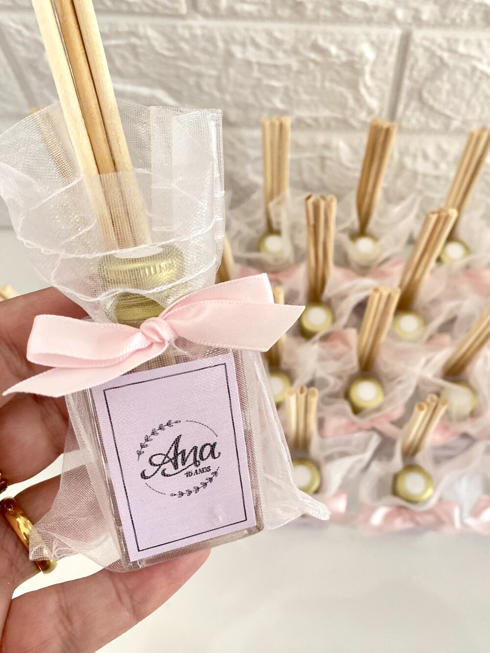 Lembrancinha 15 Anos Aromatizador 30ml Vidro rosa