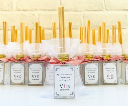 Lembrancinha de Casamento Aromatizador 30ml Vidro