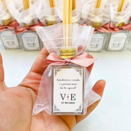 Lembrancinha de Casamento Aromatizador 30ml Vidro