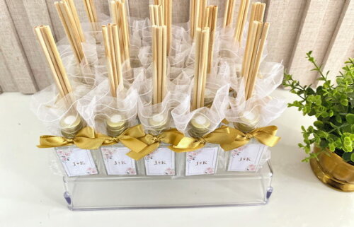 Lembrancinha de Casamento Aromatizador 30ml Vidro Floral