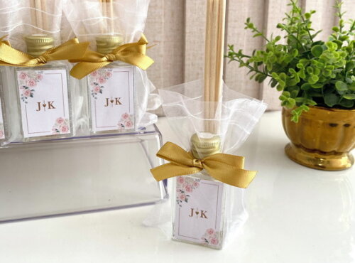 Lembrancinha de Casamento Aromatizador 30ml Vidro Floral