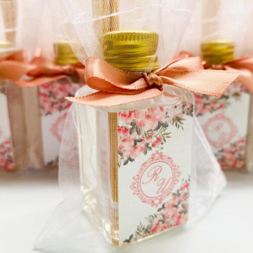 Lembrancinha de Casamento Aromatizador 30ml Vidro Rosa