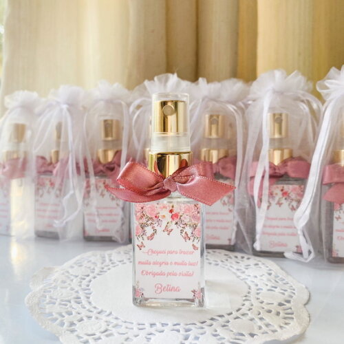 Lembrancinha nascimento Home Spray 30ml Borboletas