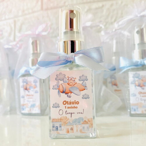 Lembrancinha Maternidade Home Spray 30ml Ursinho Aviador