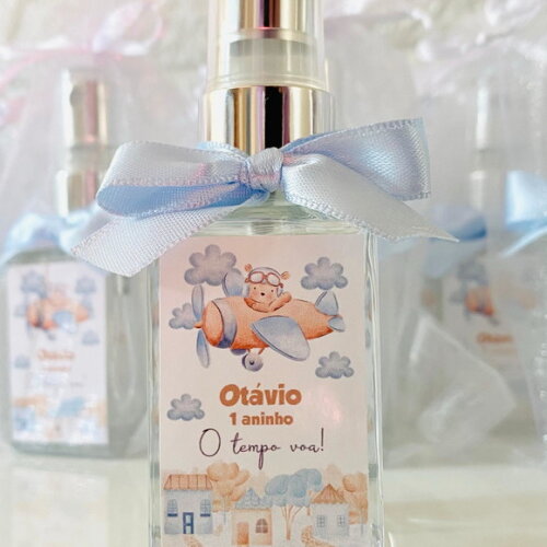 Lembrancinha Maternidade Home Spray 30ml Ursinho Aviador