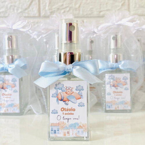 Lembrancinha Maternidade Home Spray 30ml Ursinho Aviador