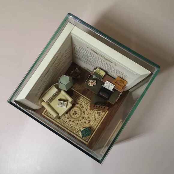 Miniatura de Cenário - Roombox - Sala de Leitura