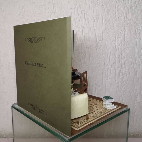 Miniatura de Cenário - Roombox - Sala de Leitura