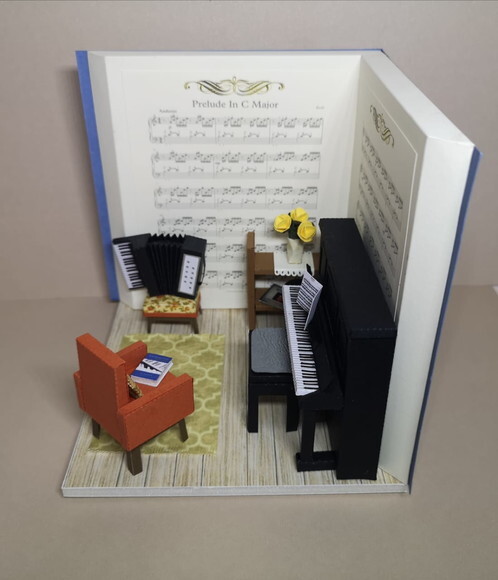 Miniatura de Cenário - Roombox - Sala de Música 1
