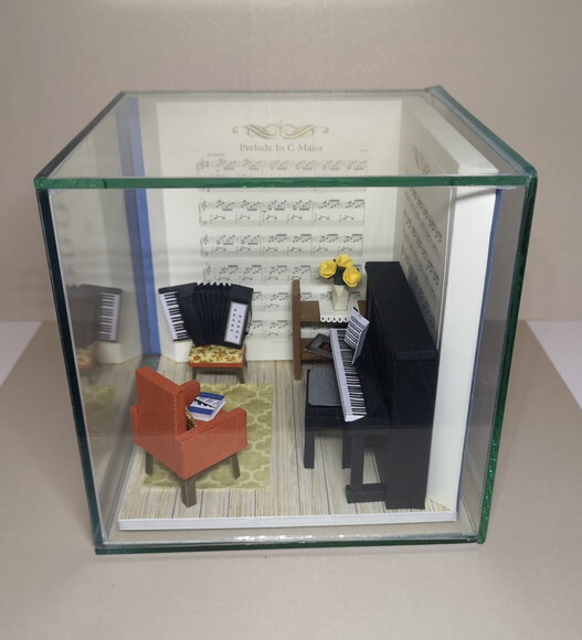 Miniatura de Cenário - Roombox - Sala de Música 1