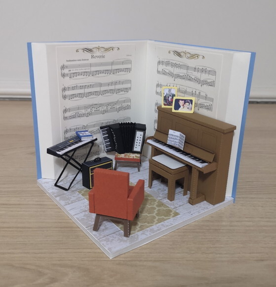 Miniatura de Cenário - Roombox - Sala de Música 2