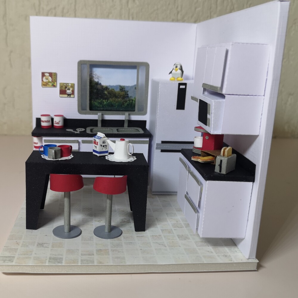Miniatura de Cenário - Roombox - Cozinha 1