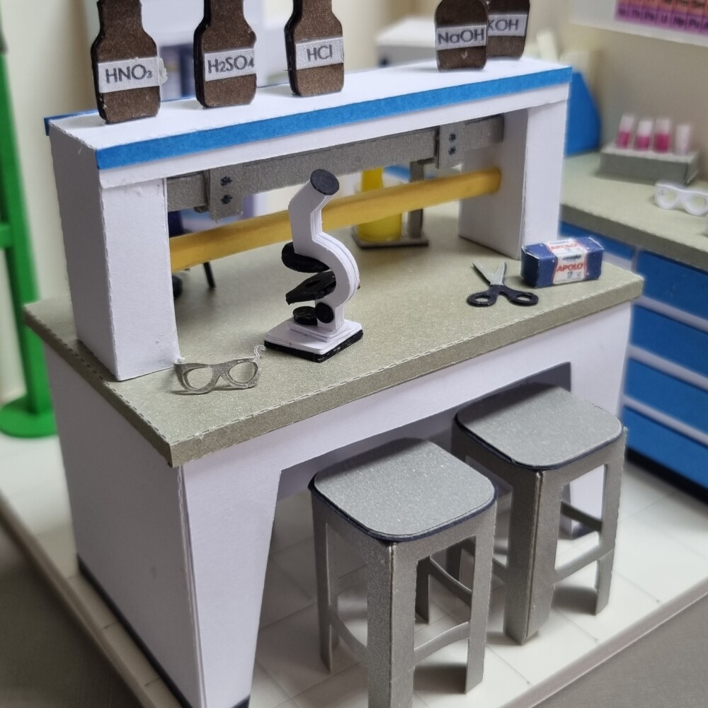 Miniatura de Cenário - Roombox - Laboratório