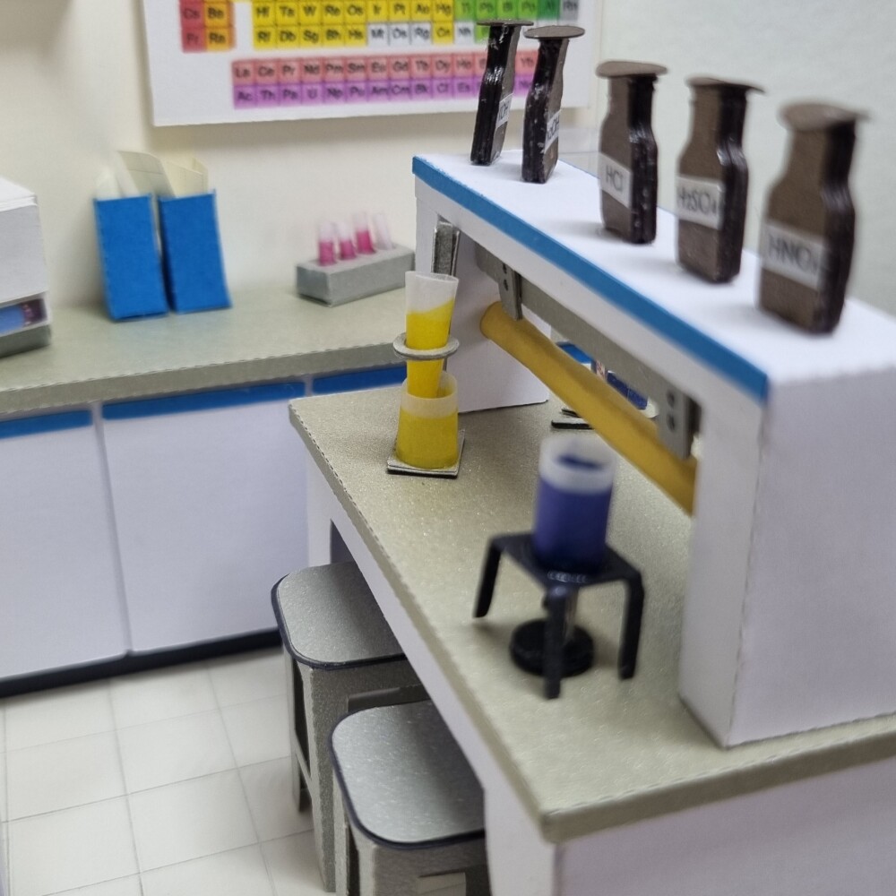 Miniatura de Cenário - Roombox - Laboratório