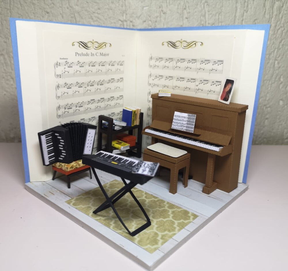 Miniatura de Cenário - Roombox - Sala de Música 2