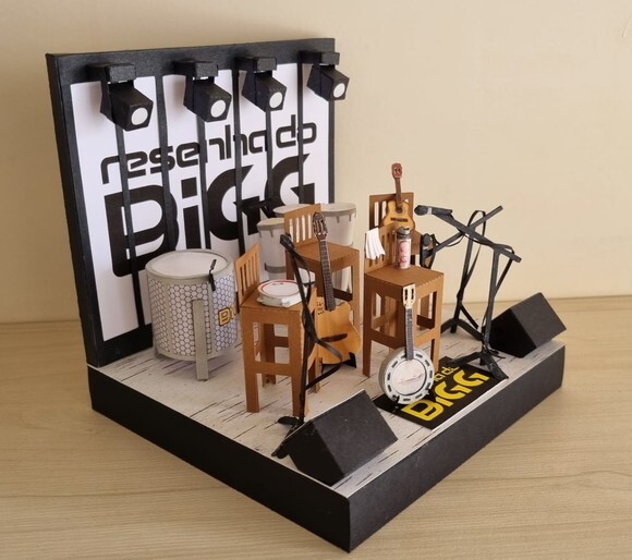 Miniatura de Cenário - Roombox - Palco de Pagode 1