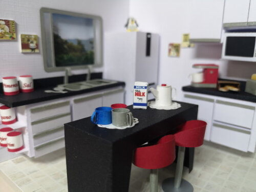 Miniatura de Cenário - Roombox - Cozinha 1